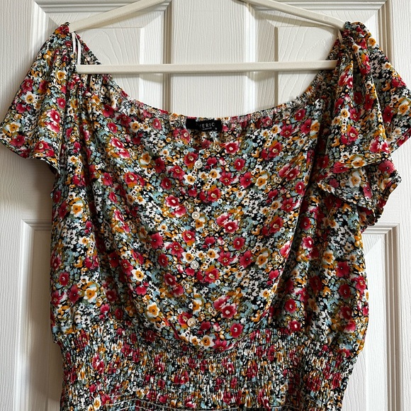 Relic Women's Floral Blouse - Red and Yellow - Picture 1 of 5
